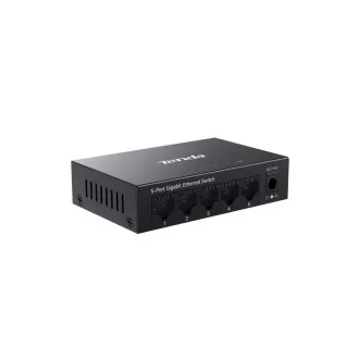 Tenda TEG1005M - 5x 10/100/1000 Mbps Kovový Switch, Fanless - bez ventilátorů, ochrana 6 kV