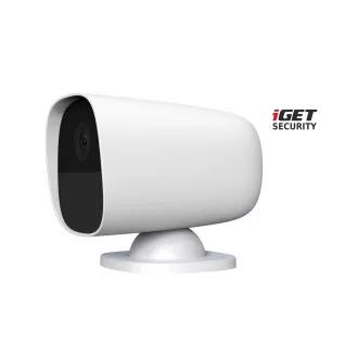 iGET SECURITY EP26 White - WiFi bateriová FullHD kamera, IP65, zvuk,samostatná a pro alarm M5-4G CZ