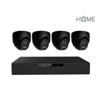 iGET HOME N85P4 - kamerový NVR PoE set 3K rozlišení, 8CH NVR + 4x kamera se zvukem, IR a LED