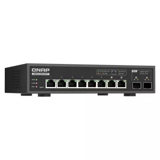 QNAP switch QSW-L3208-2C6T (6x 10GbE port, 2x 10G SFP+/NBASE-T Combo, Lite Managed)