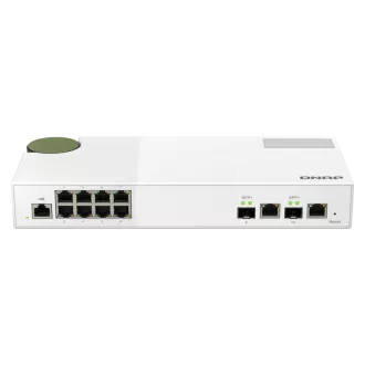 QNAP řízený switch QSW-M2108-2C (8x 2,5GbE RJ45 a 2x kombinované 10GbE SFP+ / RJ-45)
