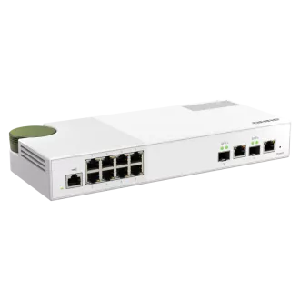 QNAP řízený switch QSW-M2108-2C (8x 2,5GbE RJ45 a 2x kombinované 10GbE SFP+ / RJ-45)