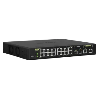 QNAP řízený switch QSW-M2116P-2T2S (16x 2,5GbE PoE+ RJ45 / 2x 10GbE RJ45 PoE++ / 2x 10GbE SFP+)