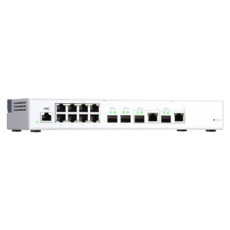 QNAP řízený switch QSW-M408-2C (12portů: 8x Gigabit port + 4x 10G SFP+ /2x 10GbE kombo porty)