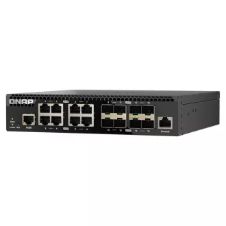 QNAP switch QSW-3216R-8S8T (8x 10G GbE porty + 8x 10G SFP+ porty, poloviční šířka)