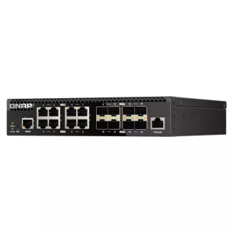 QNAP switch QSW-3216R-8S8T (8x 10G GbE porty + 8x 10G SFP+ porty, poloviční šířka)