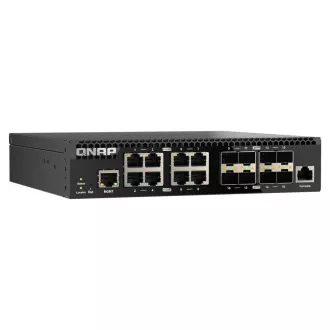 QNAP switch QSW-3216R-8S8T (8x 10G GbE porty + 8x 10G SFP+ porty, poloviční šířka)
