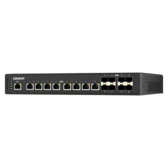 QNAP řízený průmyslový switch QSW-IM3216-8S8T: 16x 10G porty (8x 10Gb SFP+ a 8x 10Gb RJ-45)