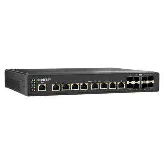 QNAP řízený průmyslový switch QSW-IM3216-8S8T: 16x 10G porty (8x 10Gb SFP+ a 8x 10Gb RJ-45)