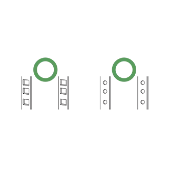 QNAP Rail Kit, support rack-post 126 ~ 415mm for 1U/2U/3U short-depth rackmount QNAP model