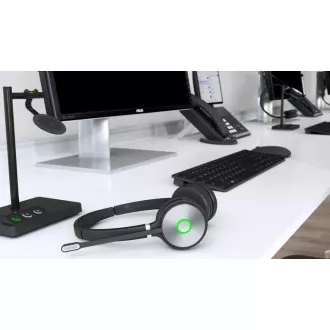 Yealink WH62 Dual DECT základna s náhlavní soupravou na obě uši pro Teams