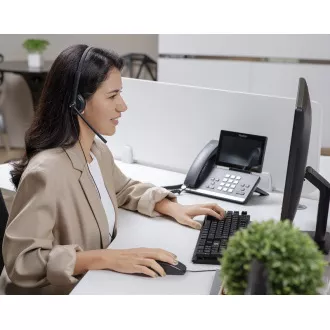 Yealink YHS34 Lite Dual náhlavní souprava na obě uši s QD-RJ9 konektory