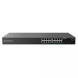 Grandstream GWN7802P L2+ Managed Network Switch 16x 1Gb RJ45, 4x SFP, PoE, DHCP, QoS, VLAN Grandstream GWN7802P L2+ Managed Network Switch 16x 1Gb RJ45, 4x SFP, PoE, DHCP, QoS, VLAN