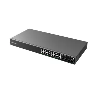 Grandstream GWN7802P L2+ Managed Network Switch 16x 1Gb RJ45, 4x SFP, PoE, DHCP, QoS, VLAN Grandstream GWN7802P L2+ Managed Network Switch 16x 1Gb RJ45, 4x SFP, PoE, DHCP, QoS, VLAN