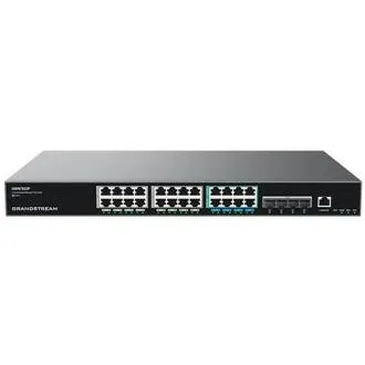 Grandstream GWN7822P managed Network Switch L3, 16 x 1G, 8 x 2.5G, SFP+, PoE, VLAN, IGMP, MLD, MVR Grandstream GWN7822P managed Network Switch L3, 16 x 1G, 8 x 2.5G, SFP+, PoE, VLAN, IGMP, MLD, MVR