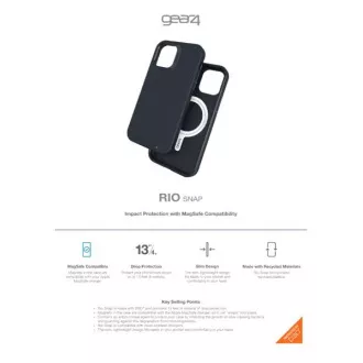 ZAGG GEAR4 D3O Rio Snap kryt iPhone 12 mini černý