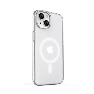 ER POWER Silikonový kryt CARNEVAL SNAP pro iPhone 14 s MagSafe - bílá