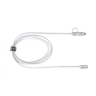 ER POWER Dual Cable USB-C C/L Mfi 100cm white