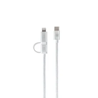 ER POWER Dual Cable USB-C C/L Mfi 200cm white