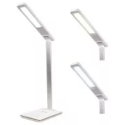 Stolní LED lampička Huslog bílá s bezdrátovou nabíječkou