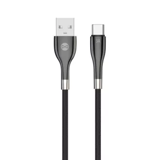 Datový kabel Forever Sleek USB/USB-C 1m 3A černý Datový kabel Forever Sleek USB/USB-C 1m 3A černý