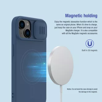 Nillkin CamShield Silky Magnetic Silikonový Kryt pro Apple iPhone 14 Black Nillkin CamShield Silky Magnetic Silikonový Kryt pro Apple iPhone 14 Black