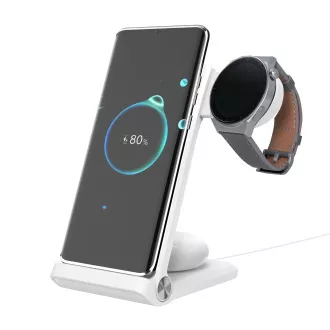 Nillkin PowerTrio 3v1 Bezdrátová Nabíječka pro Huawei Watch White Nillkin PowerTrio 3v1 Bezdrátová Nabíječka pro Huawei Watch White