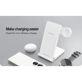 Nillkin PowerTrio 3v1 Bezdrátová Nabíječka pro Huawei Watch White - Použité
