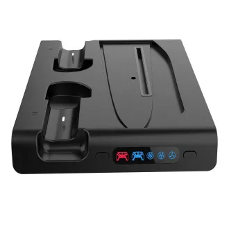 iPega P5S006 Multifunkční Nabíjecí RGB Stojan s Chlazením pro PS5 Slim Black iPega P5S006 Multifunkční Nabíjecí RGB Stojan s Chlazením pro PS5 Slim Black