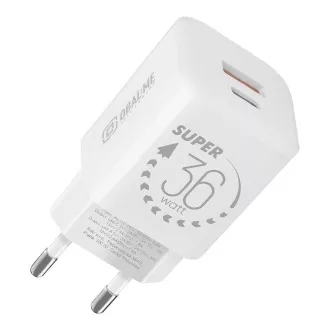 OBAL:ME GaN Cestovní Nabíječka USB-A + USB-C 36W White