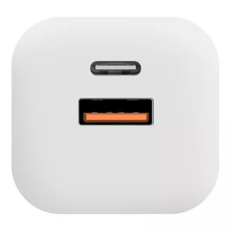 OBAL:ME GaN Cestovní Nabíječka USB-A + USB-C 36W White