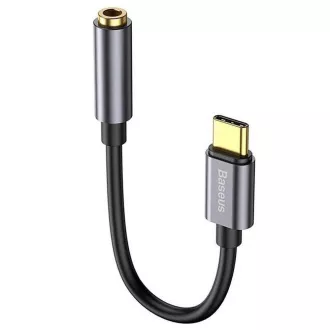Baseus CATL54-0G Kabelová Redukce z USB-C na 3.5mm Audio Jack L54 (female) Deep Grey