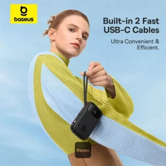Baseus power banka Qpow 10000mAh 30W černá s USB-C kabelem