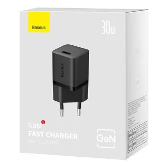 Baseus Rychlonabíječka do sítě GaN5 Mini 30W EU černá