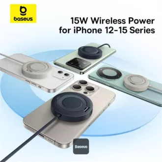 Baseus bezdrátová nabíjecí magnetická podložka Simple Mini4 Qi2 15W zlatá Baseus bezdrátová nabíjecí magnetická podložka Simple Mini4 Qi2 15W zlatá
