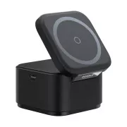 Baseus MagPro 3v1 Magnetická Bezdrátová Nabíječka 25W Cosmic Black