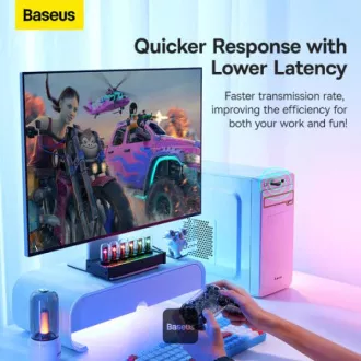Baseus bezdrátový bluetooth adaptér BA07 černý Baseus bezdrátový bluetooth adaptér BA07 černý