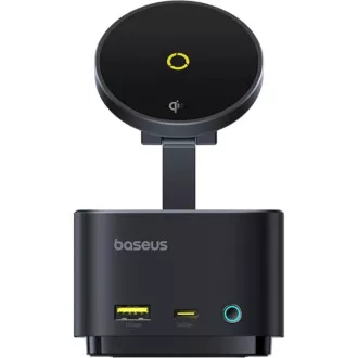 Baseus Nabíjecí stanice MagPro 7v1 s bezdrátovým nabíjením 15W cosmic black