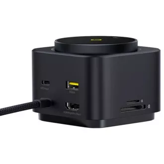 Baseus Nabíjecí stanice MagPro 7v1 s bezdrátovým nabíjením 15W cosmic black