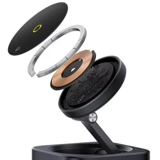 Baseus Nabíjecí stanice MagPro 7v1 s bezdrátovým nabíjením 15W cosmic black
