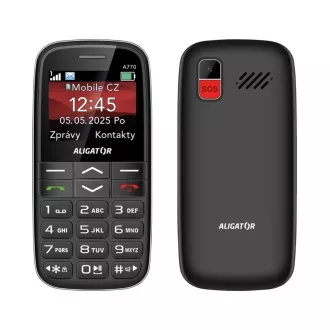 ALIGATOR A770 Senior černý + stol.nab.