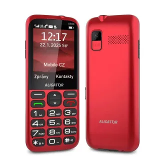 ALIGATOR A930 GPS Senior červený +st.nab. - Rozbalené ALIGATOR A930 GPS Senior červený +st.nab. - Rozbalené