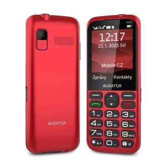 ALIGATOR A930 GPS Senior červený +st.nab. - Rozbalené ALIGATOR A930 GPS Senior červený +st.nab. - Rozbalené