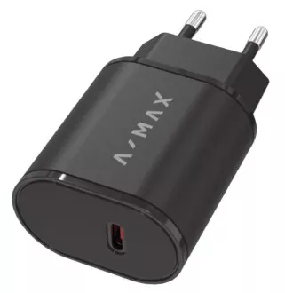 Aligator síťová nabíječka A-MAX PD 20W USB-C černá Aligator síťová nabíječka A-MAX PD 20W USB-C černá