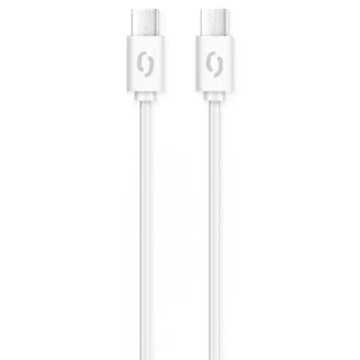 ALIGATOR Datový kabel POWER 3A, USB-C/USB-C, bílý