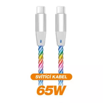 ALIGATOR Datový kabel LIGHT 3A, 65W USB-C/USB-C 0,5m