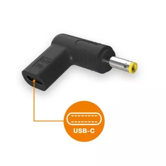 Aligator USB-C napájecí redukce 4,0 x 1,7 mm pro notebooky HP/Lenovo