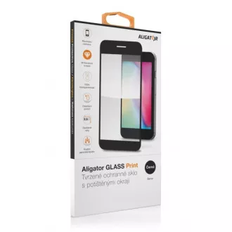 Aligator ochranné tvrzené sklo GLASS PRINT, Xiaomi Redmi A2, černá, celoplošné lepení