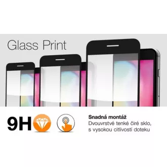Aligator ochranné tvrzené sklo GLASS PRINT, Xiaomi Redmi A2, černá, celoplošné lepení