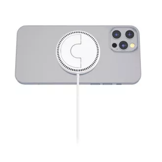 ALIGATOR bezdrátová nabíječka ALIGATOR Mag-Pad, určeno pro MagSafe, 15W, bílá ALIGATOR bezdrátová nabíječka ALIGATOR Mag-Pad, určeno pro MagSafe, 15W, bílá
